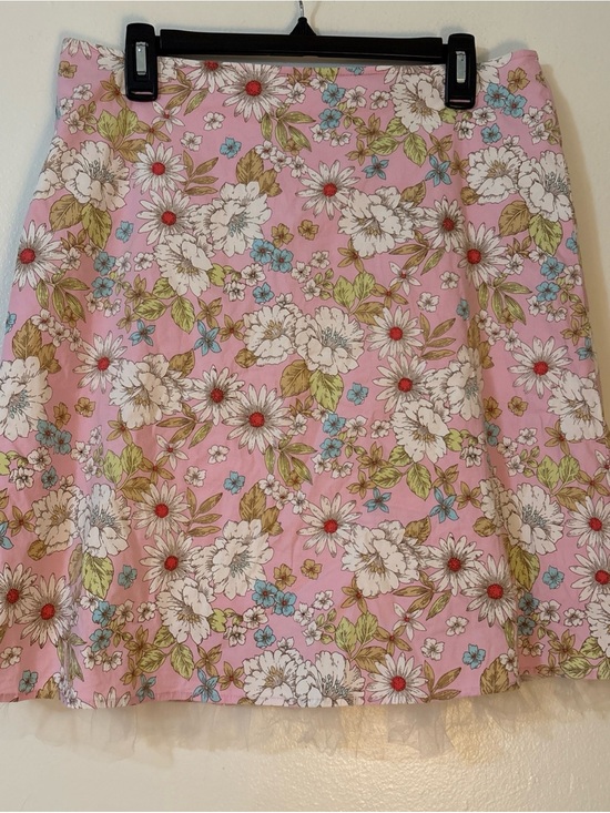 Eyeshadow Dresses & Skirts - Floral Pink A-Line Skirt